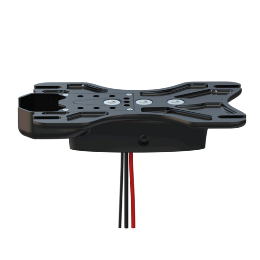 Duotone Foil Assist AL Top Plate with male connector and cables