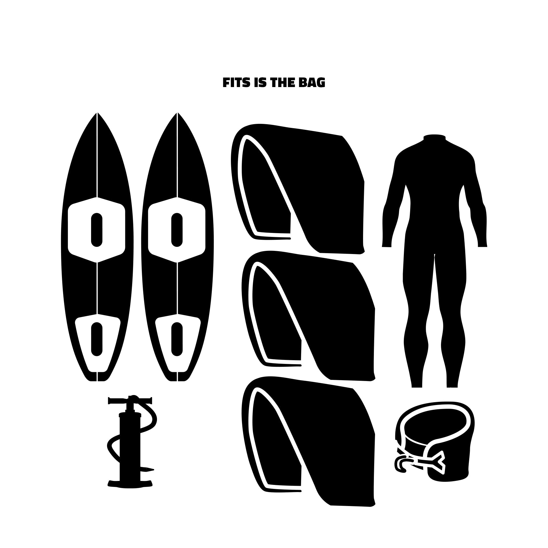 Prolimit Elite Board Bag with Slider Wheels