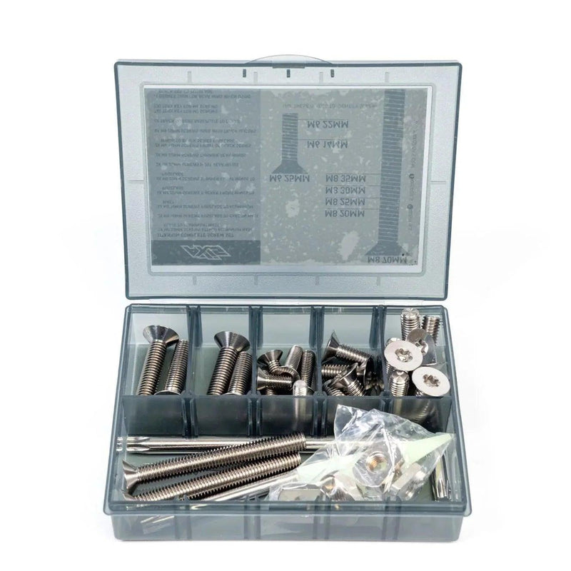 Axis S-Series Complete Screw Set - Titanium - Powerkiteshop