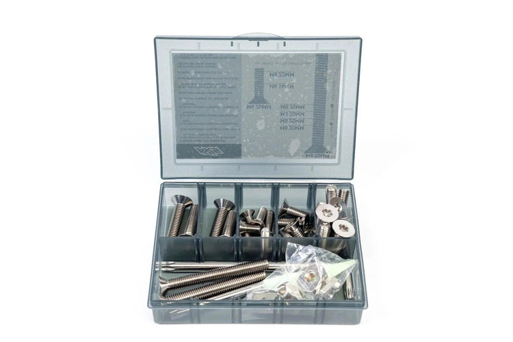 Axis S-Series Complete Screw Set - Titanium - Powerkiteshop