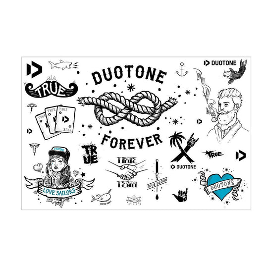 Duotone Tattoo Sticker Sheet - Powerkiteshop