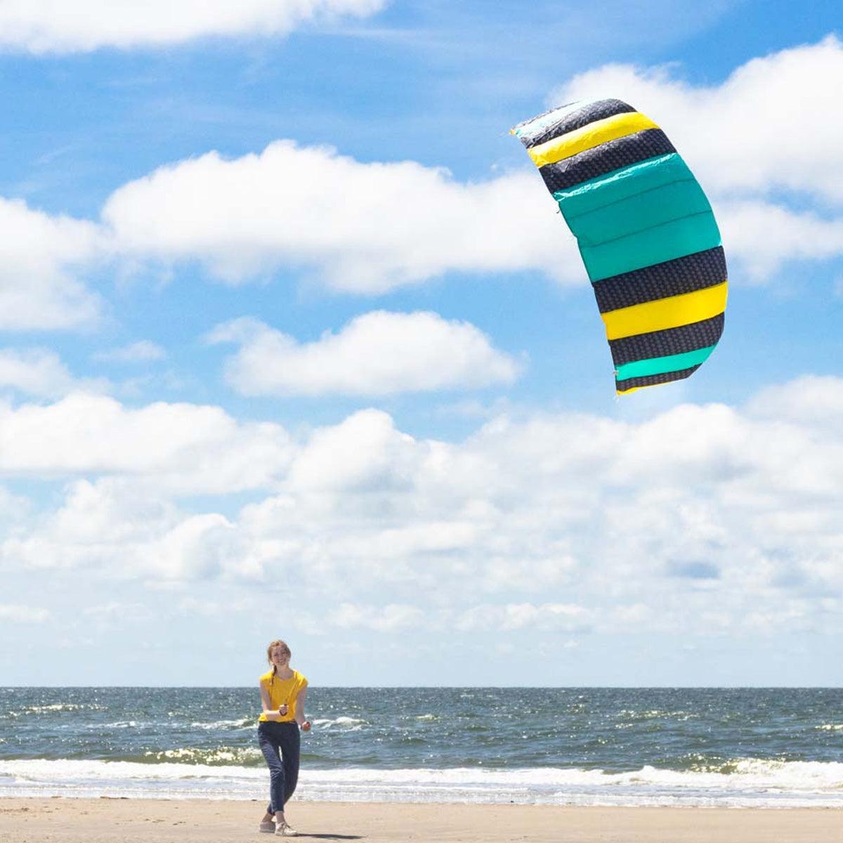 Cerf-volant De Traction HQ Power Kite Symphony Beach III 2,2 M - Arc-en-ciel Neuf Prêt à Voler