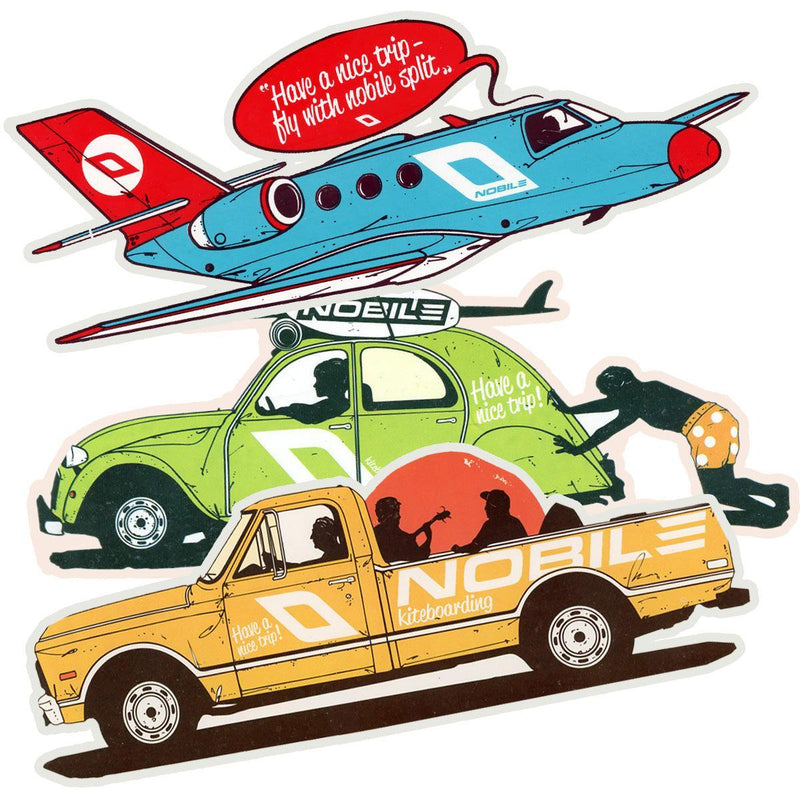 Nobile Travel Sticker Set - Powerkiteshop